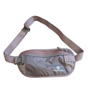 Eagle Creek‎ Undercover Money Bag Brown Waist Pouch Belt Fanny Pack Men's Zipper